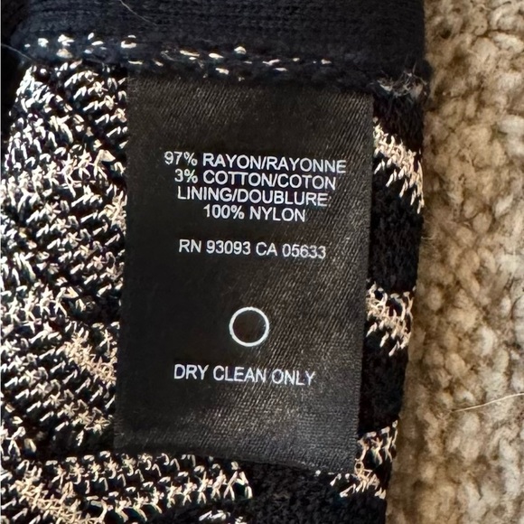 NIC+ZOE Chevron Knit Dress L Multicolor Lined Long Sleeve Fall OfficeCore Casual - Picture 10 of 10